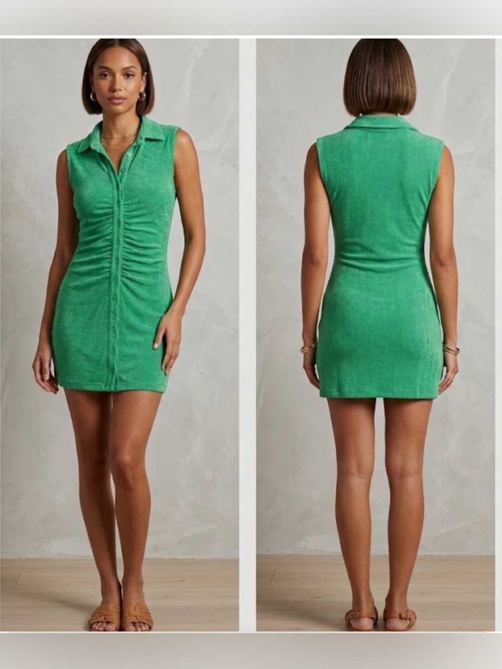 RARE With Jéan Sleeveless Alexa Mini Dress -Juicy Green Size M